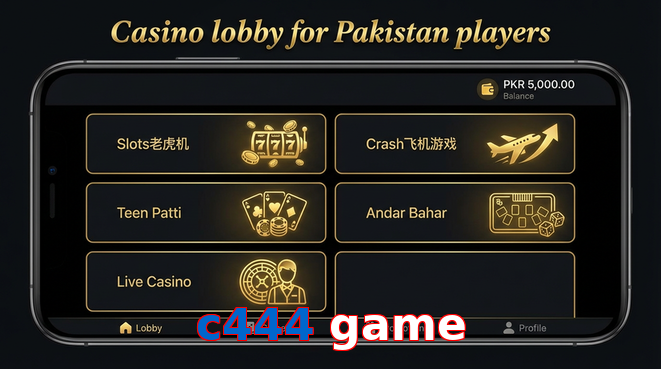 Lobby view of C444 Game for Pakistan users